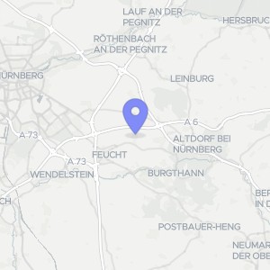 Karte von Tulpenweg 1, 90537 Feucht-Moosbach