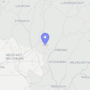 Karte von Kirchstraße 20, 96524 Föritztal,  OT Heinersdorf