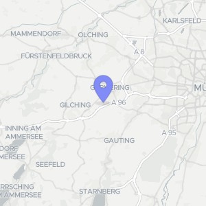 Karte von An der Biberwiese 1, 82110 Germering