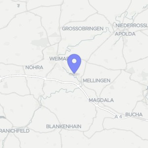 Karte von Hopfgartener Weg, Am Steinberge, 99428 Weimar, Tröbsdorf