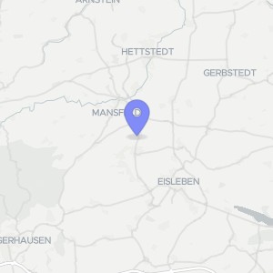 Karte von südwestlich der Ortslage, 06308 Benndorf