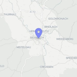 Karte von Hübschstraße  4, 6 und 8, 95448 Bayreuth