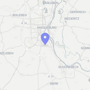 Karte von Gustav-Ricker-Str.  22, 39120 Magdeburg, Hopfengarren