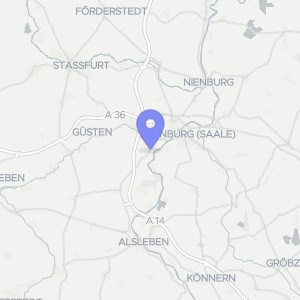 Karte von Hauptstraße 32, 06406 Bernburg, Aderstedt