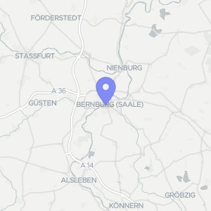 Karte von Waisenhausstraße 12, 06406 Bernburg