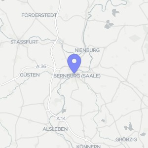 Karte von Lange Straße 38, 06406 Bernburg (Saale)
