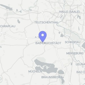 Karte von Areal südlich der Laucha und  westlich der Straße "Mühlberg, 06246 Bad Lauchstädt