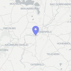 Karte von Carlsberger Weg  3, 06667 Weißenfels, OT Leißling