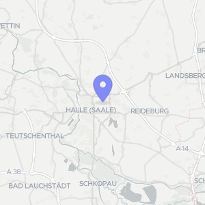 Karte von Jenaer Straße 5 b, 06116 Halle