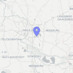 Karte von Pflaumenweg 19, 06112 Halle