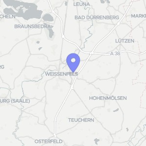 Karte von Hinter den Gärten 2, 06667 Weißenfels, OT Borau