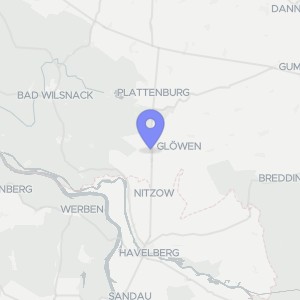 Karte von Waldeck 23, 24, 25, 26, 19339 Plattenburg, Glöwen