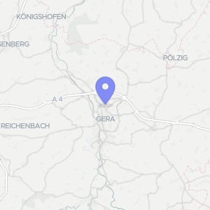 Karte von Nähe Bieblacher Straße, 07546 Gera