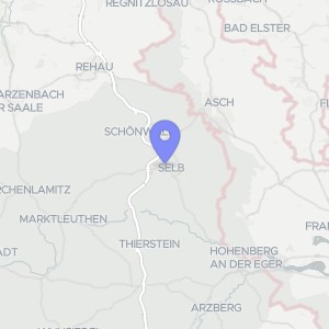 Karte von Nähe Heidestraße + Friedrich-Ebert-Str. 27, 95100 Selb