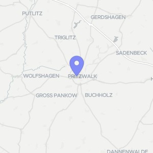 Karte von Aufbaustraße 6, 16928 Pritzwalk