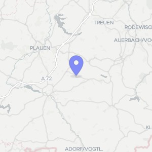 Karte von Hauptstraße 16, Mühlstraße  5a, 08606 Tirpersdorf