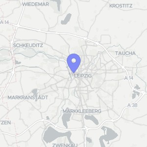 Karte von Fregestraße 1, 04105 Leipzig