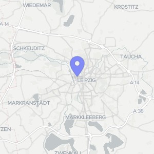 Karte von Feuerbachstraße 16, 04105 Leipzig