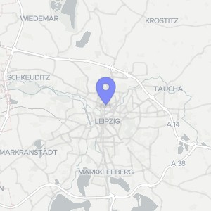 Karte von Blochmannstraße  2-6, 04105 Leipzig
