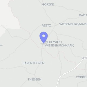 Karte von Bahnhofstraße  15, 14827 Wiesenburg/Mark-Medewitz