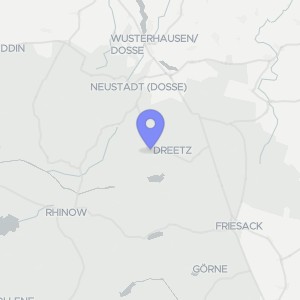 Karte von Friedensstraße 12, 16845 Dreetz