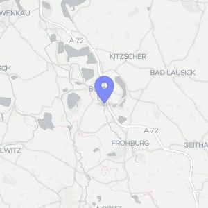 Karte von Hauptstraße 24, 04552 Borna, OT Zedlitz