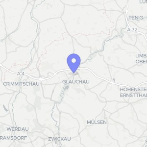Karte von Waldenburger Straße  74, 08371 Glauchau