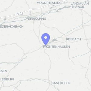 Karte von Bahnhofstraße 36, 84160 Frontenhausen