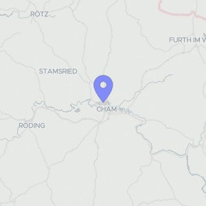 Karte von Parkstraße 12, 93413 Cham