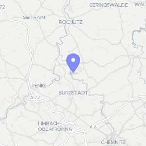 Karte von Bergstraße 25, 09306 Königshain-Wiederau, Stein
