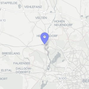Karte von Ahornring 25, 16761 Hennigsdorf