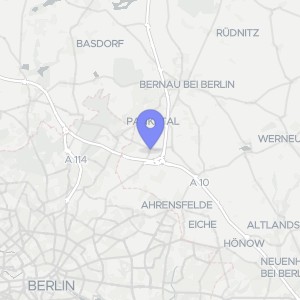 Karte von Dorfstraße  25b, 16341 Panketal, Schwanebeck