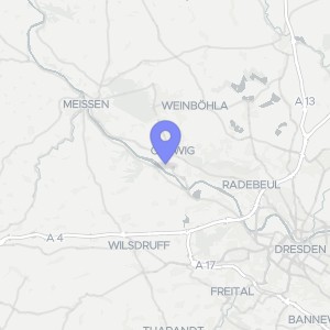 Karte von Naundorfer Str.  50 b, 01640 Coswig