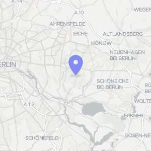 Karte von Lavendelweg  33, 33A, 33B, 12623 Berlin, Mahlsdorf