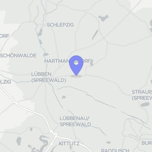 Karte von Neue Gasse 2, 15907 Lübben (Spreewald), Radensdorf