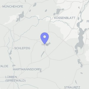Karte von Bergstraße 6, 15913 Märkische Heide, Groß Leuthen