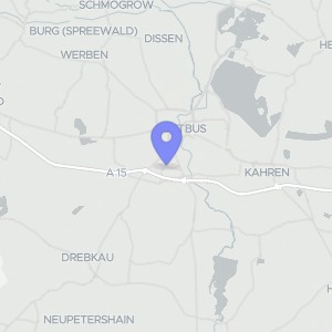Karte von Thierbacher Str.  20, 03048 Cottbus