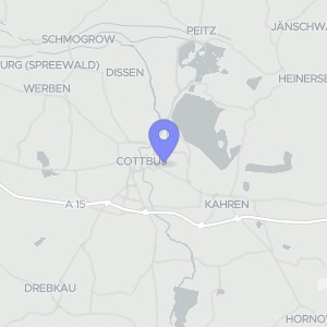 Karte von Menzelstraße 16, 03042 Cottbus, Branitz