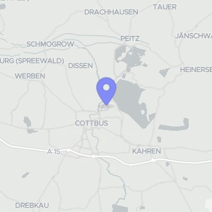 Karte von Am Hammergraben 41 A, 03042 Cottbus, Sandow