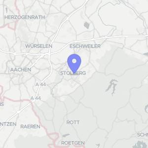 Karte von Hastenrather Straße 3 A, 1, 3, 52222 Stolberg, Zentrum