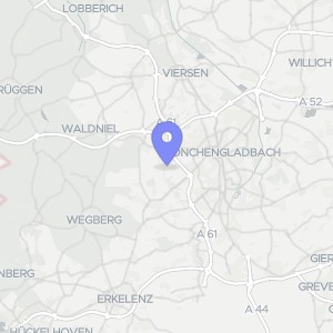 Karte von Hehn 210, 41069 Mönchengladbach, Mönchengladbach-Land
