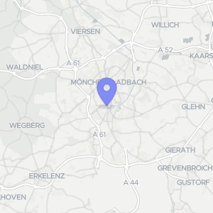 Karte von Mittelstraße 3, 41236 Mönchengladbach, Rheydt