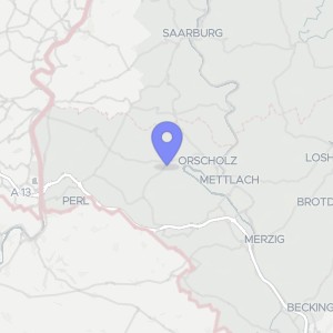 Karte von In der Kirchenwiese 6, 66693 Mettlach, Orscholz