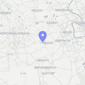 Karte von Hauptstraße 26, 41352 Korschenbroich, Glehn