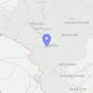 Karte von Mecherner Straße 17, 66663 Merzig, Hilbringen