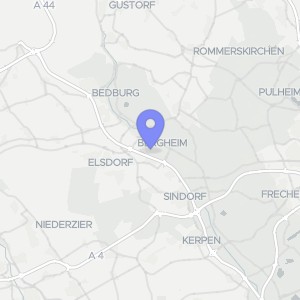 Karte von Gutenbergstraße 23, 25, 27, 29, 31, 33, 35, 50126 Bergheim, Zieverich