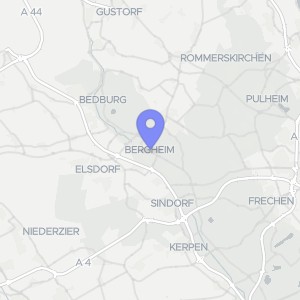 Karte von Blumenstraße 19, 50126 Bergheim, Kenten