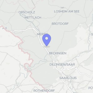 Karte von Saarmühlenstraße 39, 66663 Merzig, Menningen