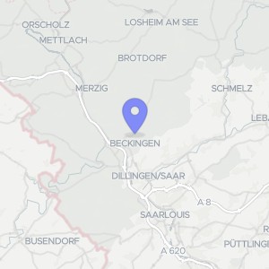 Karte von Waldstraße 97, 66701 Beckingen