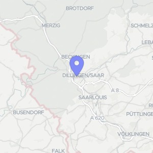Karte von Achtstraße  7, 66763 Dillingen, Pachten